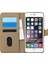 Apple iPhone 6 Kılıf Fabric Book Wallet Gold 1