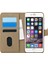 Apple iPhone 6 Plus Kılıf Fabric Book Wallet Gold 1