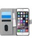 Apple iPhone 6 Plus Kılıf Fabric Book Wallet Gri 1