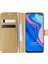 Huawei P Smart Z Kılıf Delux Leather Wallet Gold 1