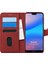 Huawei P20 Lite Kılıf Fabric Book Wallet Kırmızı 1