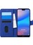 Huawei P20 Lite Kılıf Fabric Book Wallet Lacivert 1