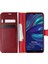 Huawei Y7 Prime 2019 Kılıf Delux Leather Wallet Kırmızı 1