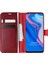 Huawei Y9 Prime 2019 Kılıf Delux Leather Wallet Kırmızı 1