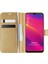 Oppo A9 2020 Kılıf Delux Leather Wallet Gold 1