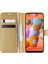 Samsung Galaxy A11 Kılıf Delux Leather Wallet Gold 1