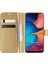 Samsung Galaxy A20 Kılıf Delux Leather Wallet Gold 1