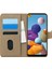 Samsung Galaxy A21 Kılıf Fabric Book Wallet Gold 1