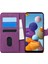 Samsung Galaxy A21 Kılıf Fabric Book Wallet Mor 1