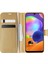 Samsung Galaxy A31 Kılıf Delux Leather Wallet Gold 1