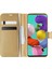 Samsung Galaxy A51 Kılıf Delux Leather Wallet Gold 1