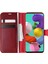 Samsung Galaxy A51 Kılıf Delux Leather Wallet Kırmızı 1