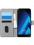 Samsung Galaxy A7 2017 Kılıf Fabric Book Wallet Gri 1