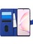 Samsung Galaxy A81 Kılıf Fabric Book Wallet Lacivert 1