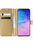 Samsung Galaxy A91 Kılıf Delux Leather Wallet Gold 1