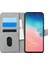 Samsung Galaxy A91 Kılıf Fabric Book Wallet Gri 1