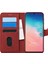 Samsung Galaxy A91 Kılıf Fabric Book Wallet Kırmızı 1