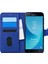 Samsung Galaxy J7 Core Kılıf Fabric Book Wallet Lacivert 1