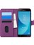 Samsung Galaxy J7 Core Kılıf Fabric Book Wallet Mor 1