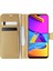 Samsung Galaxy M10s Kılıf Delux Leather Wallet Gold 1