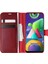 Samsung Galaxy M21 Kılıf Delux Leather Wallet Kırmızı 1