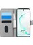 Samsung Galaxy Note 10 Kılıf Fabric Book Wallet Gri 1