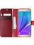 Samsung Galaxy Note 5 Kılıf Delux Leather Wallet Kırmızı 1