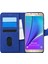 Samsung Galaxy Note 5 Kılıf Fabric Book Wallet Lacivert 1