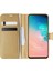 Samsung Galaxy S10e Kılıf Delux Leather Wallet Gold 1