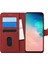 Samsung Galaxy S10E Kılıf Fabric Book Wallet Kırmızı 1