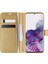 Samsung Galaxy S20 Kılıf Delux Leather Wallet Gold 1