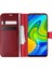 Xiaomi Redmi Note 9 Kılıf Delux Leather Wallet Kırmızı 1