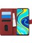 Xiaomi Redmi Note 9 Pro Max Kılıf Fabric Book Wallet Kırmızı 1