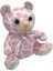 Stuffed Toys Sevimli Peluş Leopar Desenli Pembe Ayı 20 cm 1