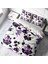 Purple 3D Pamuk Saten Çift Kişilik Nevresim Takımı 1