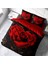Red Rose 3D Pamuk Saten Çift Kişilik Nevresim Takımı 1