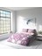 Pink Damask 3D Pamuk Saten Çift Kişilik Nevresim Takımı 2