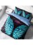 Blue Wing 3D Pamuk Saten Çift Kişilik Nevresim Takımı 1