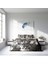 Gray Casual 3D Pamuk Saten Çift Kişilik Nevresim Takımı 3