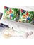 Green White 3D Pamuk Saten Çift Kişilik Nevresim Takımı 4