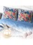 Geo Flowers 3D Pamuk Saten Çift Kişilik Nevresim Takımı 4