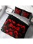 Red Roses 3D Pamuk Saten Çift Kişilik Nevresim Takımı 1