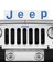 Ipg Jeep Wrangler 2015 - 2018 Ön Jeep Amblem Sticker (Mavi Karbon Fiber) 4