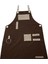 Askılı Önlük Master Şef - Barista - Aşçı - Kuaför - Tattoo - Mutfak - Chef Garson Önlüğü Kahverengi 1