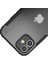 Apple iPhone 12 Max Kılıf Kenarları Renkli Voldi Şeffaf Silikon Koruma Koyu Yeşil 3