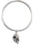 Kadın Antik Gümüş Kaplama Swarovski Taşlı Kilit&anahtar Charm Bilezik 5