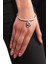 Kadın Antik Gümüş Kaplama Swarovski Taşlı Kilit&anahtar Charm Bilezik 1