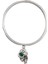 Kadın Antik Gümüş Kaplama Swarovski Taşlı Kilit&anahtar Charm Bilezik 5