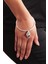 Kadın Antik Gümüş Kaplama Swarovski Taşlı Kilit&anahtar Charm Bilezik 2