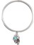 Kadın Antik Gümüş Kaplama Swarovski Taşlı Kilit&anahtar Charm Bilezik 5